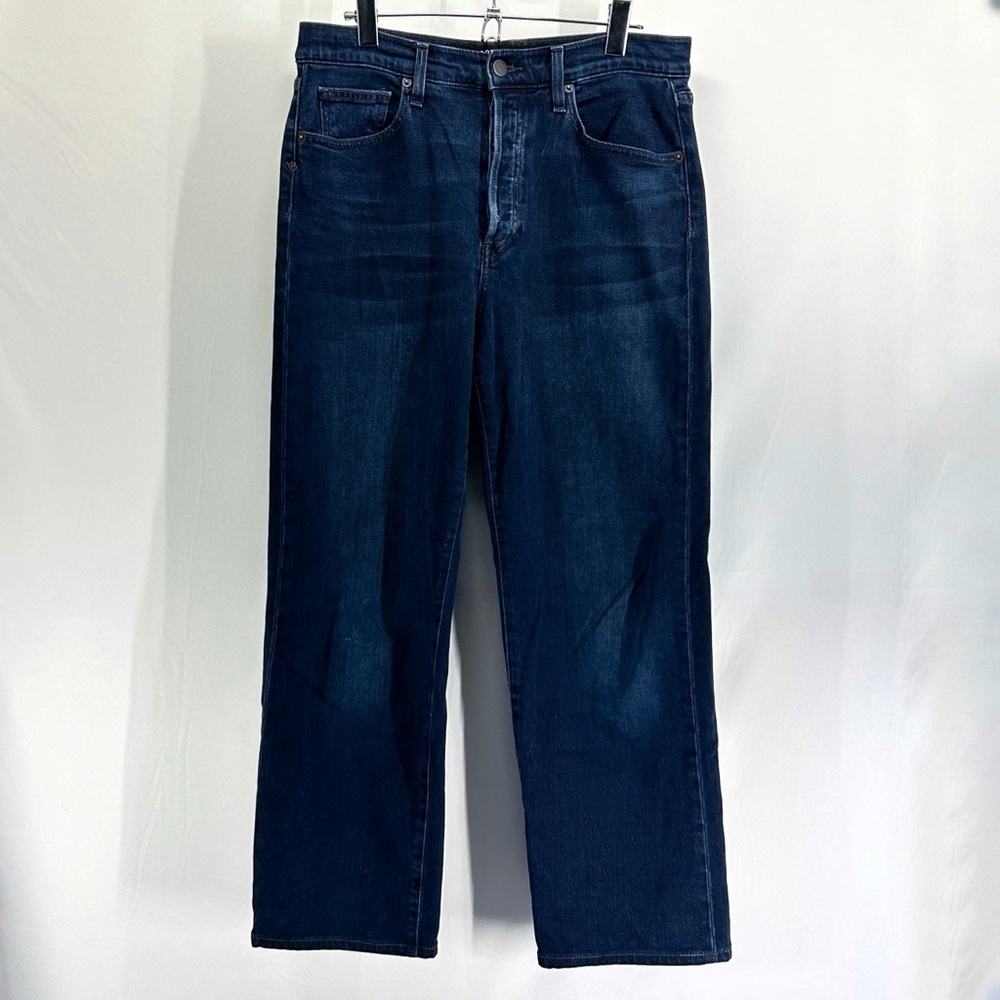 Veronica Beard Dark Blue Straight Leg Jeans